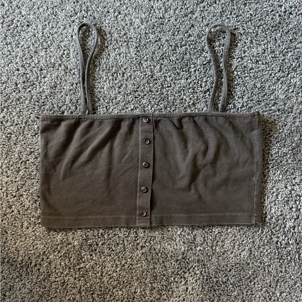 John Galt brown tank top